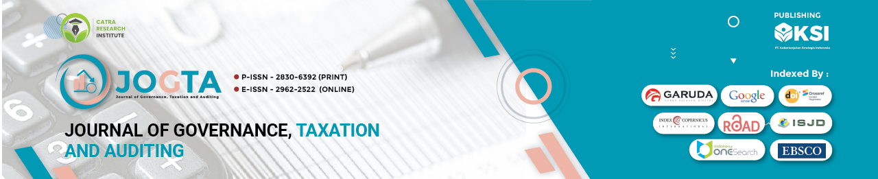Journal of Governance, Taxation and Auditing